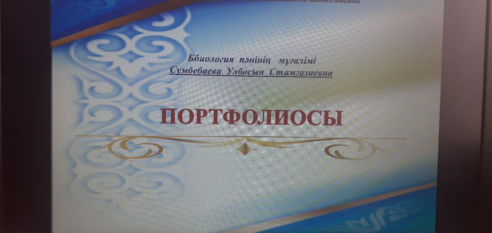 Улбосын Сумбебаева портфолиосы